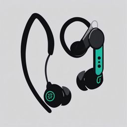 Wireless Earbuds Connection clipart - Wireless earbuds connecting, ,vector color clipart,minimal