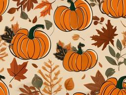 Thanksgiving Wallpaper-A simple, elegant Thanksgiving design, featuring a single, stylized pumpkin or cornucopia.  aesthetic background wallpaper