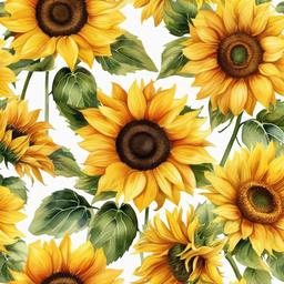 Sunflower Background Wallpaper - sunflower watercolor background  