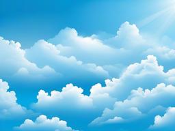 Sky Blue Background-Sky blue with fluffy white clouds scattered across  background wallpaper