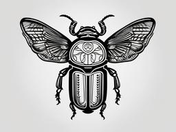 Scarab Beetle Tattoo - Symbol of protection and rebirth  minimal design