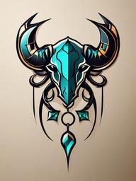 scorpio and taurus tattoo  simple vector color tattoo