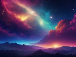 Cosmic Sky Wallpaper  ,desktop background wallpaper