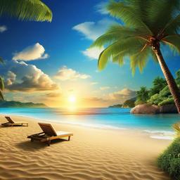 Beach Background Wallpaper - sky beach wallpaper  