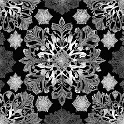 snowflake clipart - unique snowflake design with intricate details. 