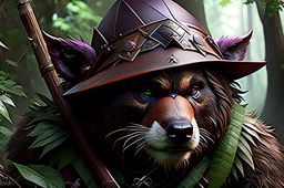 bugbear ranger scout, silently stalking prey and ambushing foes with deadly accuracy. 