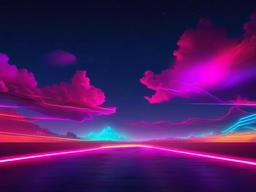 Neon Sky Wallpaper  ,desktop background wallpaper