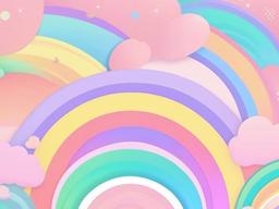 Cute Pastel Rainbow Wallpaper  