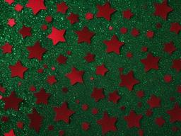 Green And Red Glitter Background  