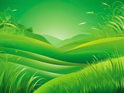 Green Background - Serene Green Meadows and Pastures wallpaper splash art, vibrant colors, intricate patterns