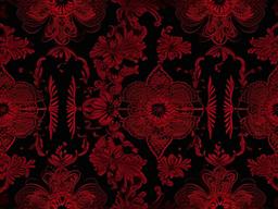 Red With Black Background-Dark red with intricate black floral lace patterns  background wallpaper