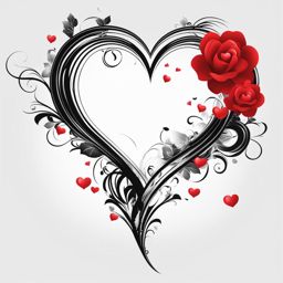 heart clip art transparent background - symbolizing love and affection. 