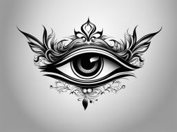 eye tattoo design black and white 