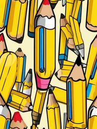 Pencil clipart - yellow pencil with an eraser  