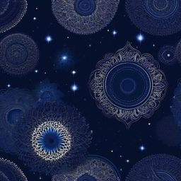 Dark Blue Wallpaper - Midnight Blue Galaxy  intricate patterns, splash art, wallpaper art