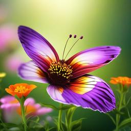 Butterfly Background Wallpaper - flower with butterfly background  