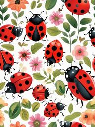 Ladybug clipart - ladybug exploring a whimsical world  