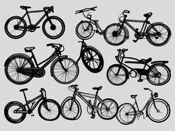 drawing of bikes  minimal rough scribbles,doodles,black and white