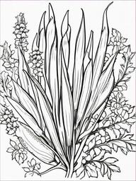 Vegetable Coloring Pages - Okra with pointed ends  simple coloring pages