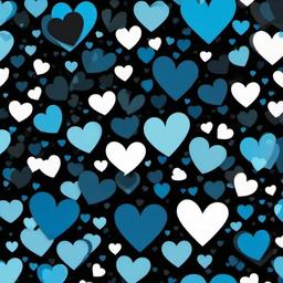 Heart Background Wallpaper - black blue heart wallpaper  