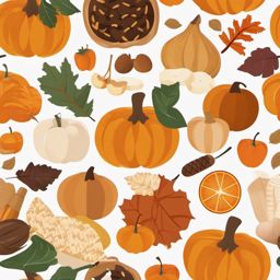 Fall Market Goodies clipart - Delicious market finds, ,vector color clipart,minimal