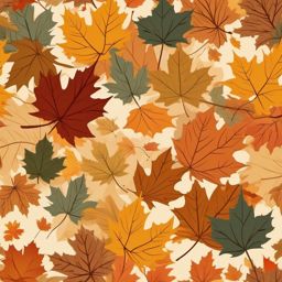 Cute Fall Wallpaper - Falling Leaves in a Maple Forest  wallpaper style, intricate details, patterns, splash art, light colors