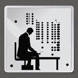 World Braille Day sticker- Touch of Knowledge Inclusion, , sticker vector art, minimalist design