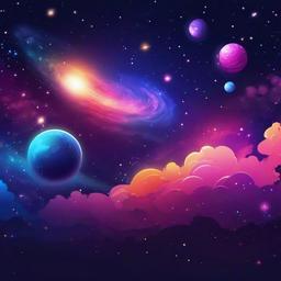 Galaxy Background Wallpaper - cartoon galaxy wallpaper  