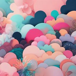 Cute Aesthetic Wallpapers - Aesthetic Art in Soft Pastels wallpaper splash art, vibrant colors, intricate patterns