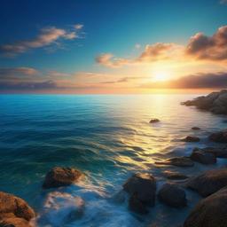 Ocean Background Wallpaper - sky and sea background  