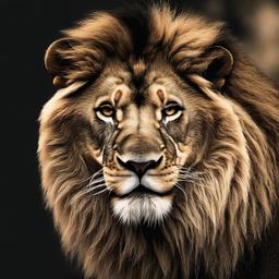 Lion clipart - lion roaring in the wild  