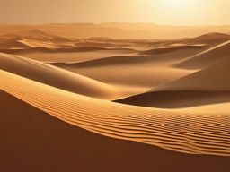 Tan Background - Sandy Desert Dunes and Oasis in a Futuristic Digital Desert Serenity  intricate patterns, splash art, wallpaper art