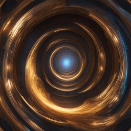 time-traveling portal generator, its swirling vortex opening doorways to different eras. 