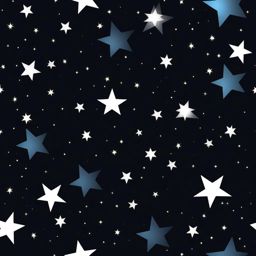 star clipart - glittering in a clear night sky. 