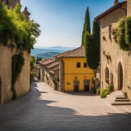 secrets of san marino - create an artwork that conveys the secrets and historic significance of the microstate of san marino. 