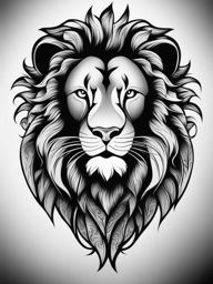 lion tattoos for men black and white design 