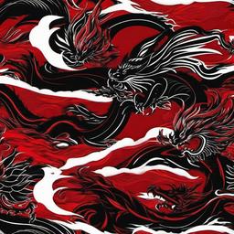 Red Background Wallpaper - black and red dragon wallpaper  