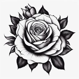rose hand tattoo no skin,white background