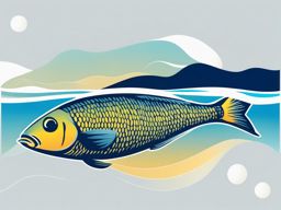 fish clipart - swimming gracefully in clear waters. 