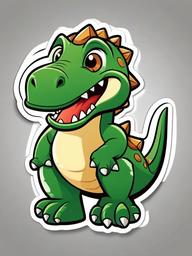 Dinosaur cartoon - ancient, mighty reptile  cartoon sticker style