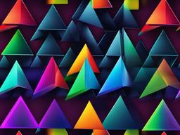 Rainbow Triangle Background  