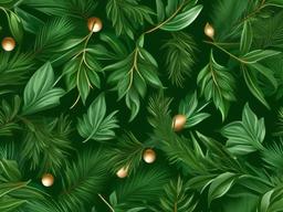 Christmas Greenery Background  