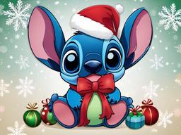 Stitch Christmas Background  