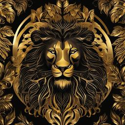 Lion Background Wallpaper - black and gold lion wallpaper  