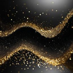 Glitter background - black and gold shimmer background  