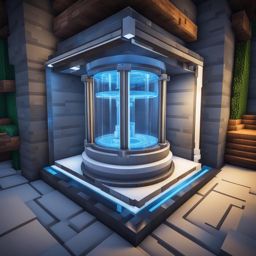 cryogenic freezing chamber for time-travel experiments - minecraft house design ideas 