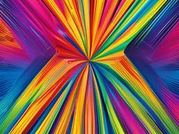 Rainbow Starburst Background  