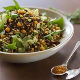 burmese tea leaf salad - a unique salad featuring fermented tea leaves and crunchy toppings. 