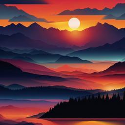 Mountain Background Wallpaper - mountain with sunset background  