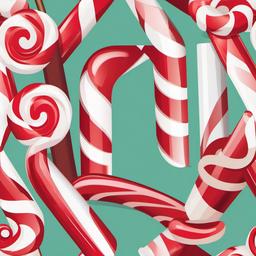 Candy Cane clipart - candy cane at a holiday party  color,minimalist,vector clipart